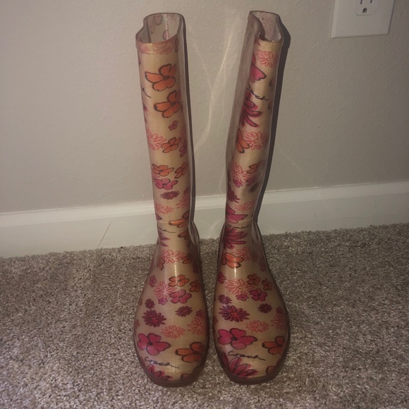 Coach rain boots